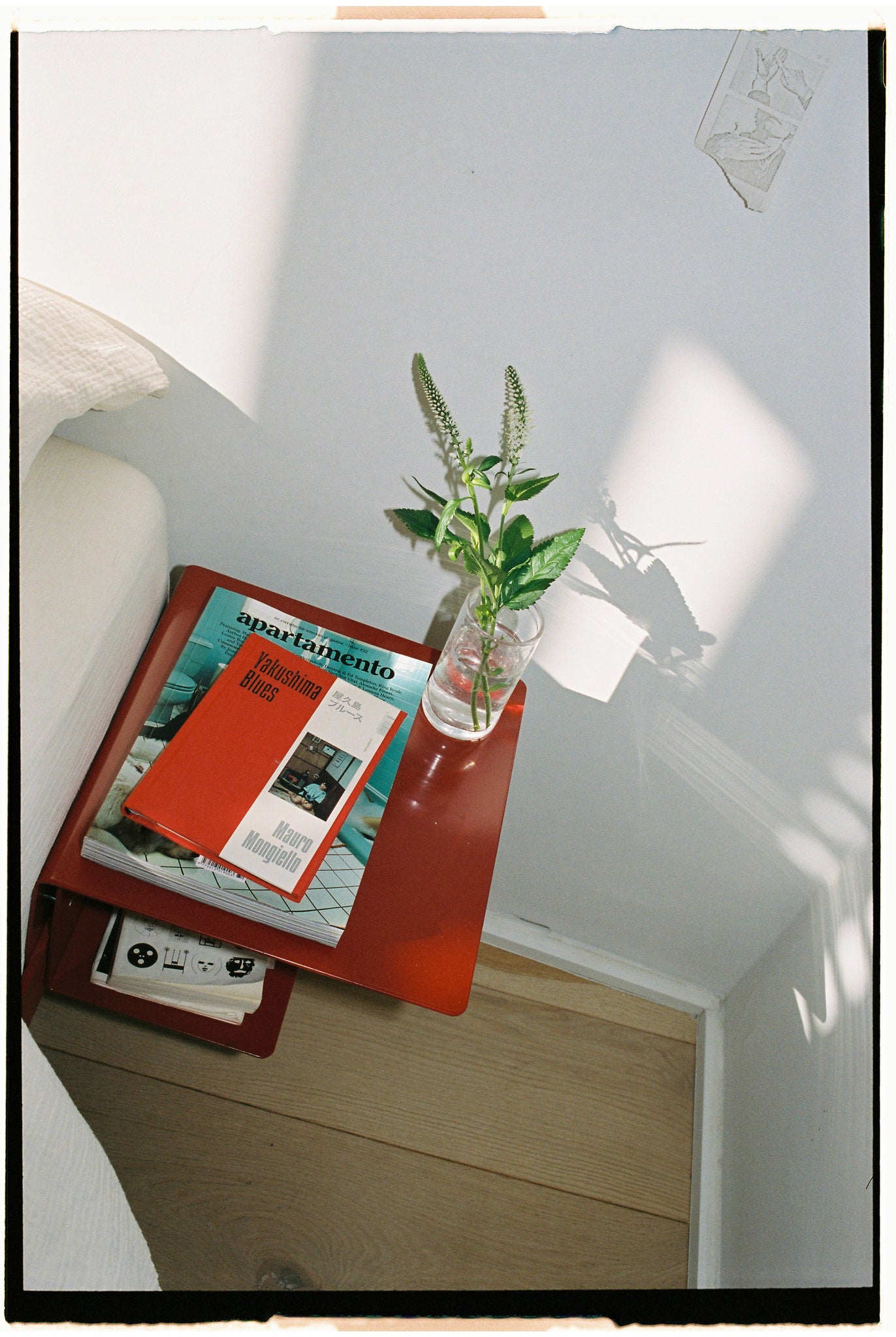Deep Red Side Table