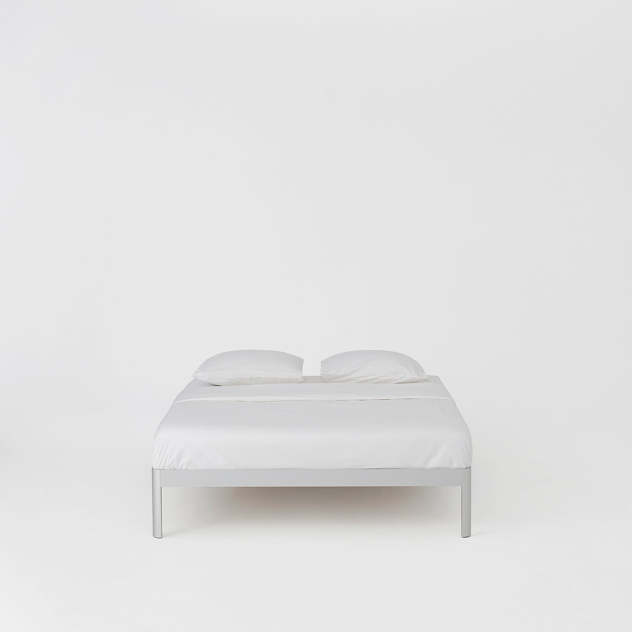 Bed frame raw anodised aluminum